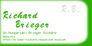 richard brieger business card
